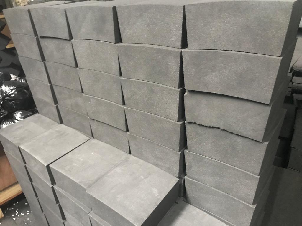 Carbon carved bricks